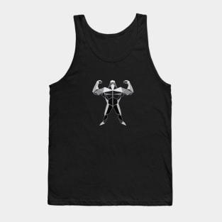 Geometric Strongman | Fitness Gym Workout T-shirt Tank Top